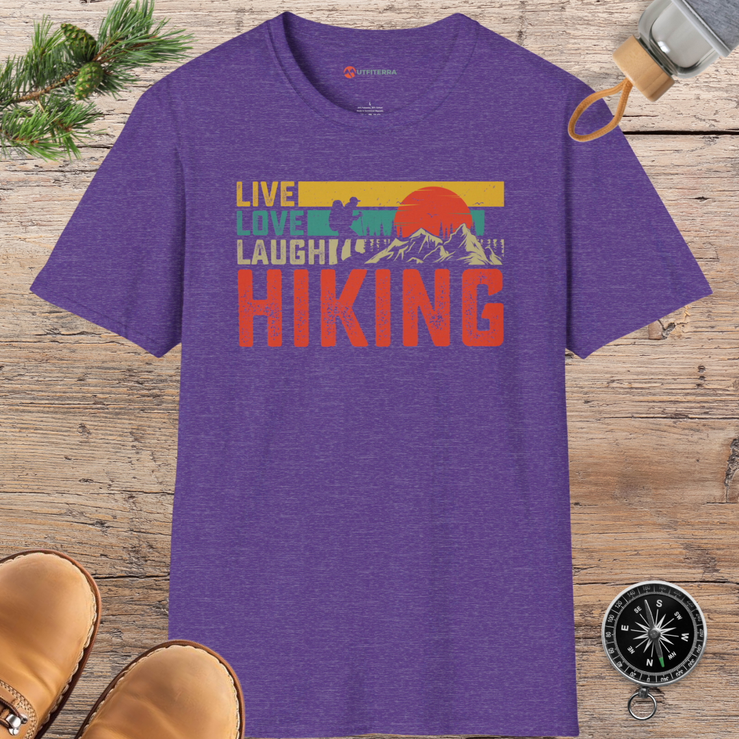 Live Love Laugh Hiking T-shirt