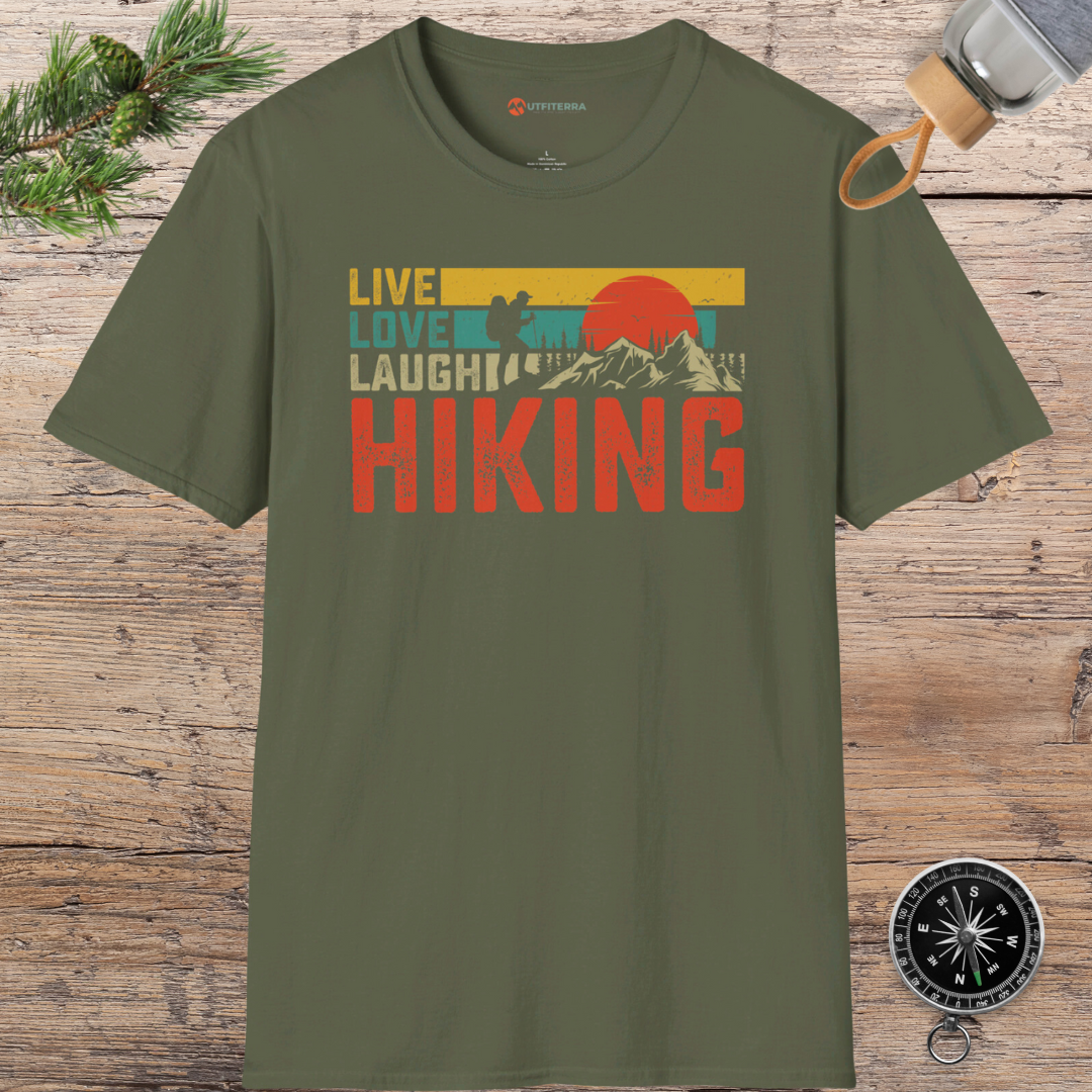 Live Love Laugh Hiking T-shirt