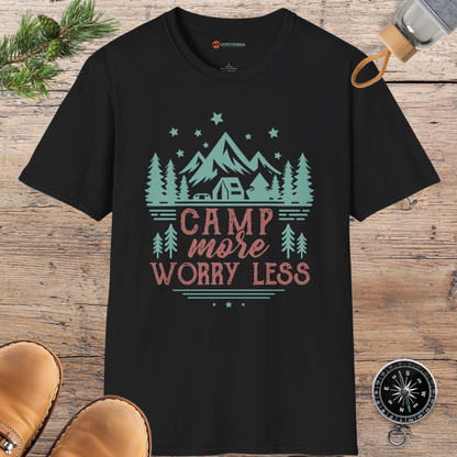 Camp More, Worry Less Vintage  T-shirt