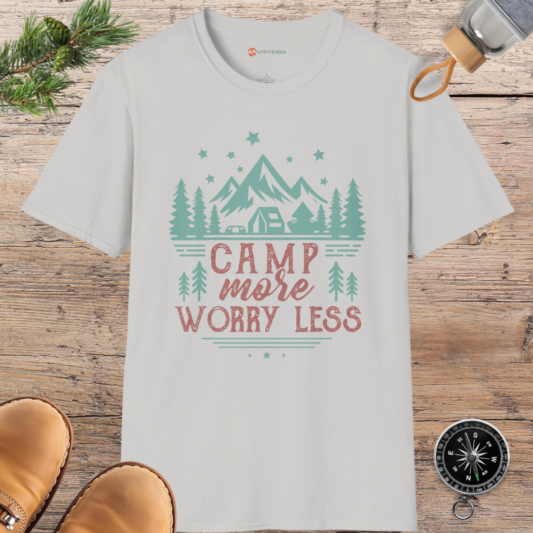 Camp More, Worry Less Vintage  T-shirt