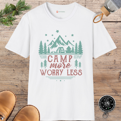 Camp More, Worry Less Vintage  T-shirt