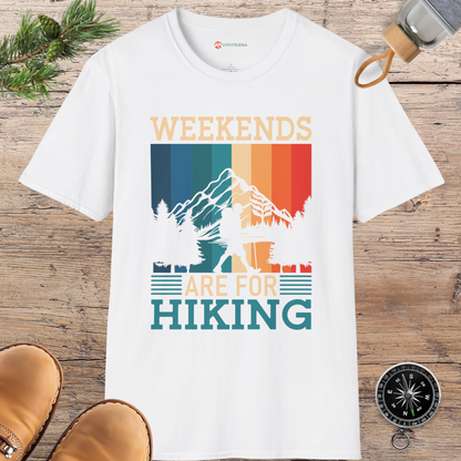 Weekends Are for Hiking Retro T-shirt