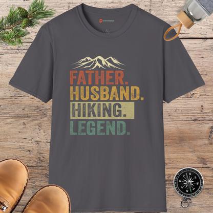 Father Husband Hiking Legend T-shirt