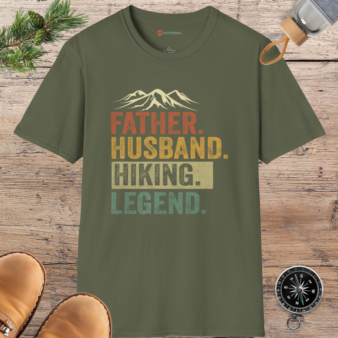 Father Husband Hiking Legend T-shirt