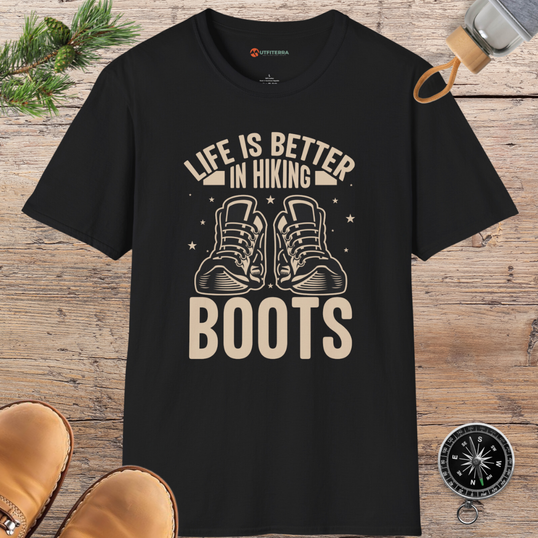 Life in Hiking Boots T-shirt