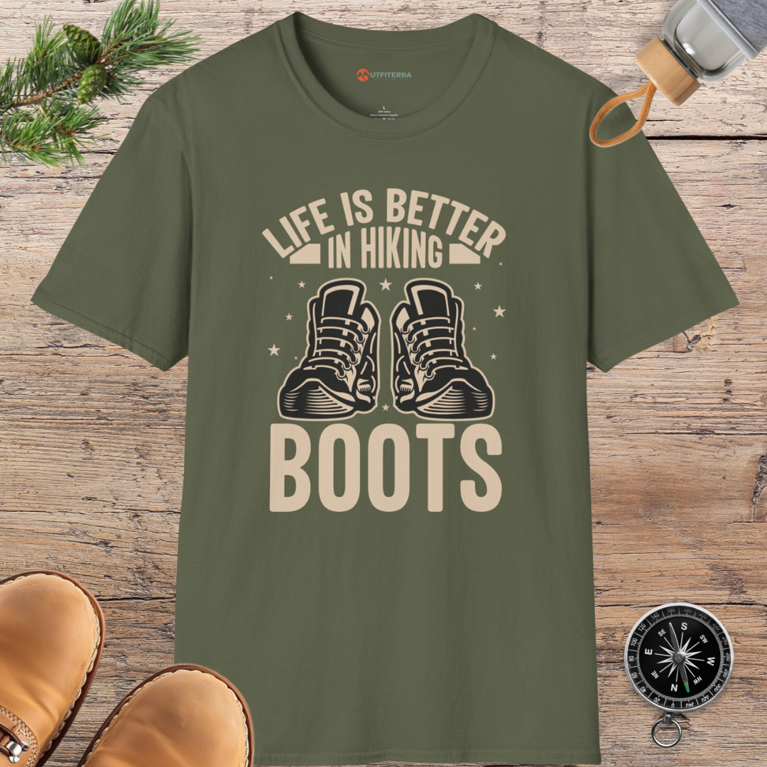 Life in Hiking Boots T-shirt