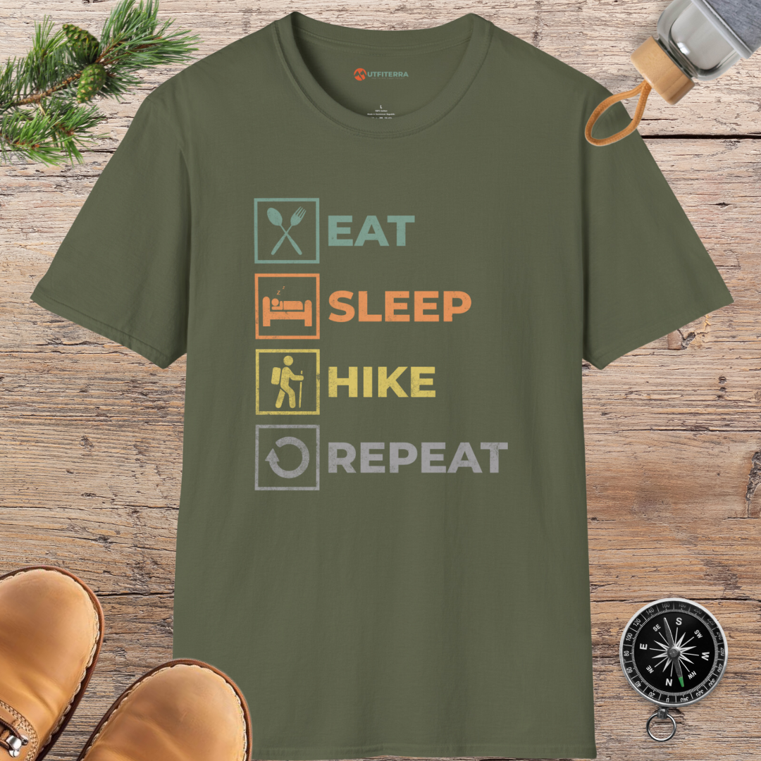 Eat, Sleep, Hike, Repeat T-shirt