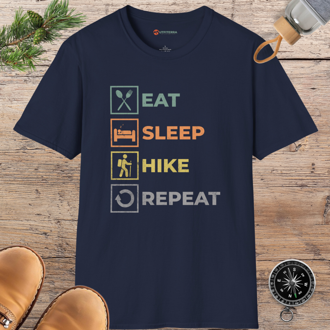 Eat, Sleep, Hike, Repeat T-shirt