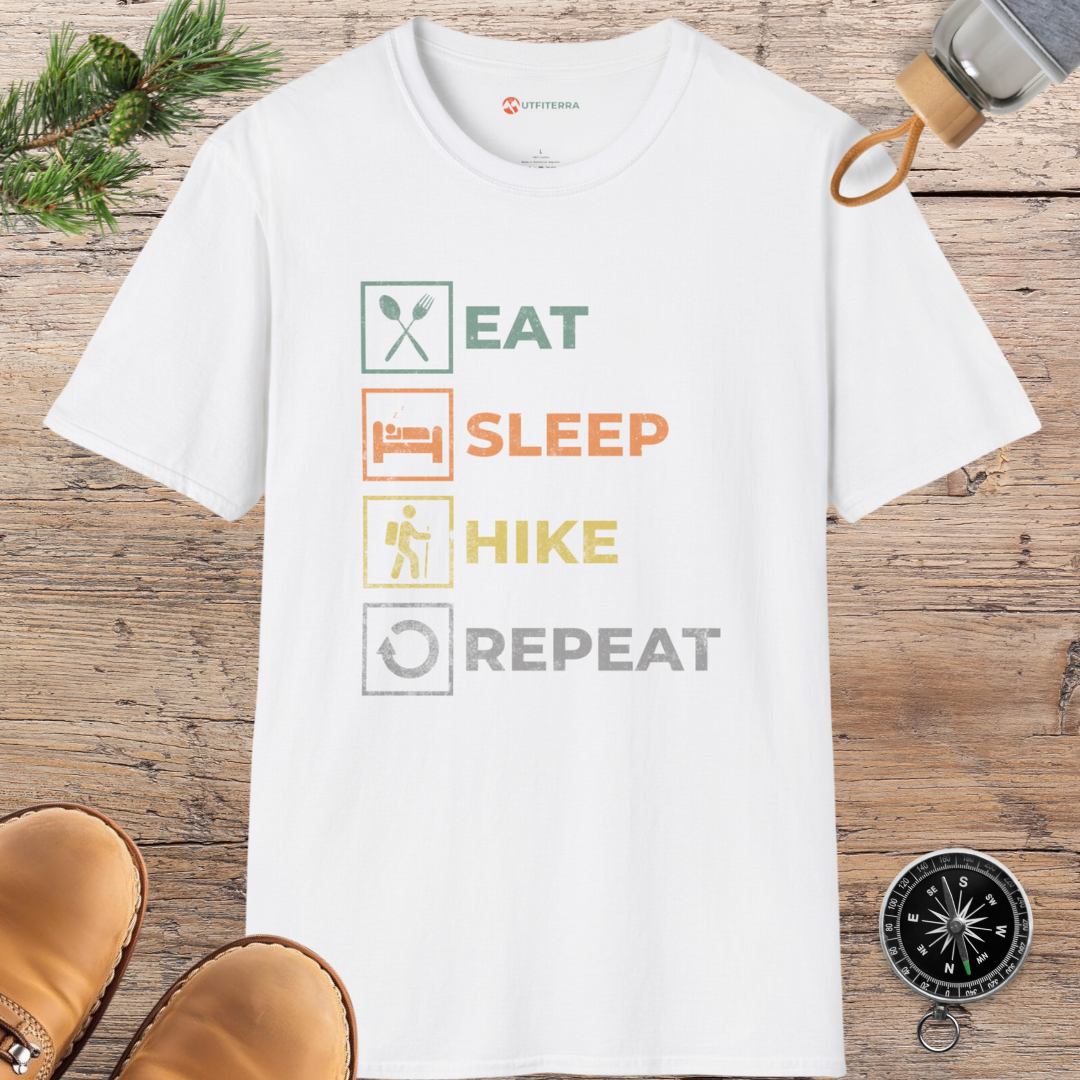 Eat, Sleep, Hike, Repeat T-shirt