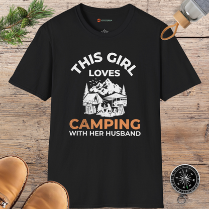 Camping with My Husband T-shirt