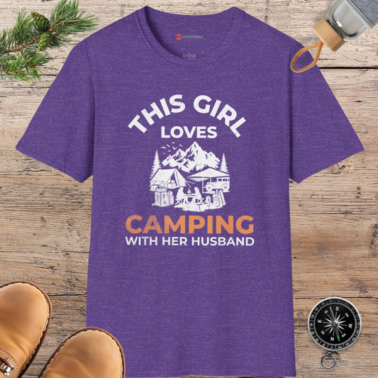 Camping with My Husband T-shirt