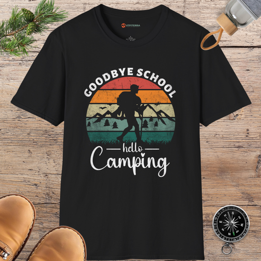 Goodbye School, Hello Camping T-shirt